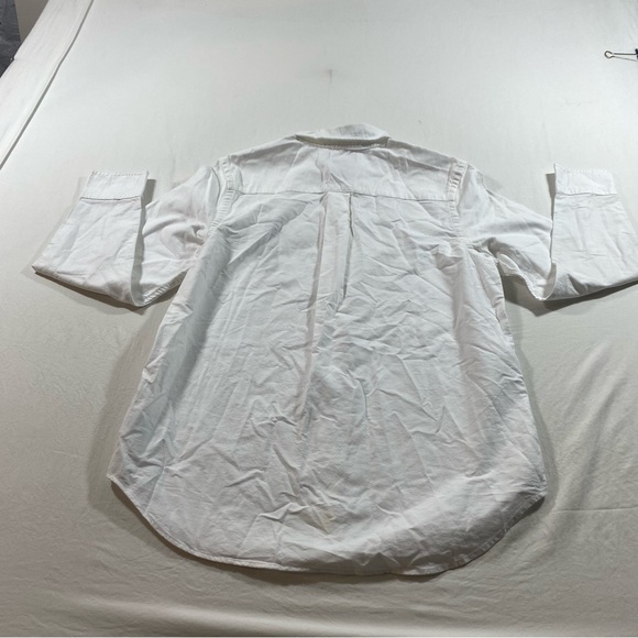 Ralph Lauren Shirt Classic White Polo Shirt long sleeve Black Label Men Large - Picture 7 of 7